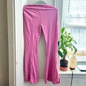 NEVER WORN Pink urban outfitters flared leggings (needs to be ironed)